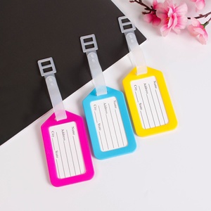 Étiquette de bagage de voyage en PP étanche à bas prix, porte-adresses léger, accessoire de voyage, cadeau promotionnel, porte-clés en acrylique - Product Image 2