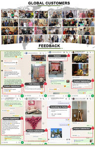 Décorations de mariage LEDA, arrangement floral, fleurs suspendues, fleurs artificielles bleues pour mariage - Product Image 5