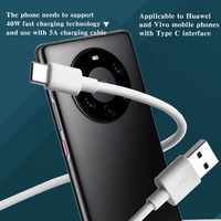 Câble de données USB Cantell 6A avec emballage de vente au détail, câble USB C de 1 m, chargeur rapide, câble de charge rapide USB C 2A pour téléphone portable
