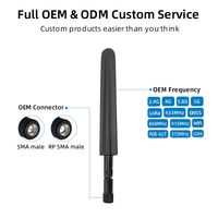 Antenne Omnidirectionnelle Pliable 4G LTE 700-2700MHz 8dBi à Haut Gain avec Connecteur SMA Mâle pour Routeur et Modem
