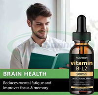VitaSpring OEM Gouttes liquides de vitamine B12 de qualité alimentaire Boissons énergisantes Suppléments de prise de poids Gouttes liquides de vitamine B12 5000 Mcg