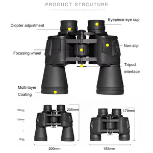 20x50 BAK4 Prisma Di Porro Fernglas mit Großer Reichweite für Camping - Product Image 6