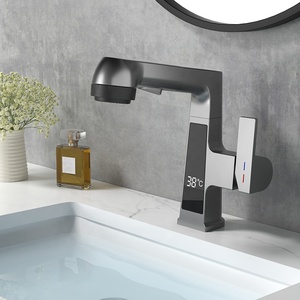 Đa-Chức Năng Thông Minh Hiển Thị Kỹ Thuật Số Duy Nhất Xử Lý Kéo ra Hot & Nước Lạnh Thông Minh Phòng Tắm Vòi Nước - Product Image 6