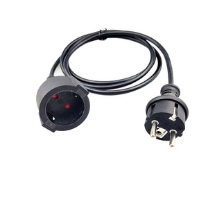 ปลั๊กไฟแบบยุโรป พร้อมเต้ารับ 230V IP44 กันน้ำ วัสดุพลาสติก มาตรฐานการต่อสายดิน 1 ช่อง สำหรับใช้ในบ้าน - Product Image 5