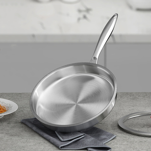 Nhà Hàng Chất Lượng 18/10 Thép Không Gỉ Chảo Với Nắp Tri-Ply Cảm Ứng Lò An Toàn Các Mặt Hàng Nhà Bếp - Product Image 1