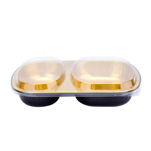 <span class=keywords><strong>Barquette</strong></span> alimentaire X350 Hot Smoothwall à <span class=keywords><strong>2</strong></span> <span class=keywords><strong>compartiments</strong></span> en <span class=keywords><strong>aluminium</strong></span> avec couvercle, <span class=keywords><strong>barquette</strong></span> alimentaire Smoothwall, boîte à lunch, <span class=keywords><strong>barquette</strong></span> à emporter - Product Image 1
