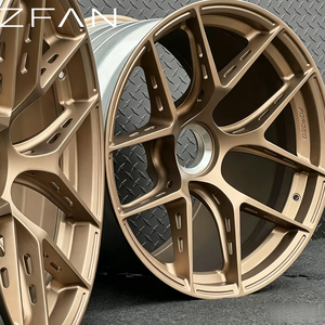 Rines de Aleación Cóncavos ZFAN de 17-26 Pulgadas, 5x114.3 120 127, Forjados en 6061-T6, Acabado Dorado Satinado, para Supra, 370Z, Mustang, Camaro, Autos de Pasajeros - Product Image 3