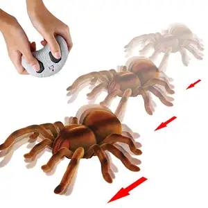 Infrared Remote Control Plush Spider Wireless Artificial Halloween Prop Toy