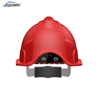 AI Smart GPS y Wi-Fi-Casco duro integrado Material ABS Casco de seguridad con luces LED Cámara Videollamada Alarma SOS Detección de gas