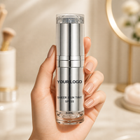 Vente flash - Teinture transparente pour la peau avec SPF 55 - Protection solaire - Légère - Hydratante - Longue tenue - Fond de teint liquide - 30 ml