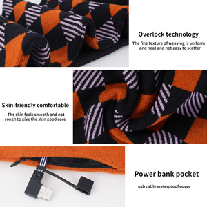 Mode nouveau style matériau élastique doux grande surface chauffage température réglable cadeau parfait écharpe chauffante - Product Image 4