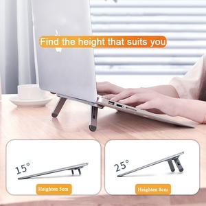 Ultra Thin Multi Angle Adjust <strong>Desk</strong> Folding X Computer <strong>Laptop</strong> Cooling <strong>Stand</strong> Travel Adjustable Aluminum Notebook <strong>Stand</strong> - Product Image 5