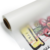 Norman 60cm Hot Peel papel de transferencia transparente hojas de impresión Uv Dtf Matt rollo de película para ropa