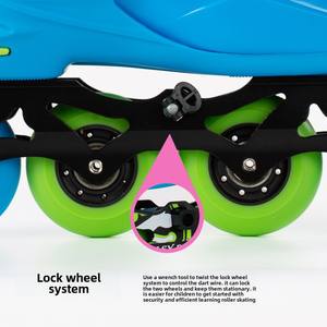 Patins à roulettes professionnels pour débutants pour chaussures pour garçons et filles avec semelle en caoutchouc EVA - Product Image 3