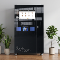 Máquina Expendedora de Café Inteligente IoT, de Grano a Taza, Frío y Caliente, con Pantalla Táctil de 21.5 Pulgadas y Control Remoto