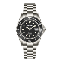Montre mécanique de luxe Seiko pour homme, saphir, acier inoxydable, étanche, plongée, sport, automatique, fonction luminescente, 45 mm, analogique
