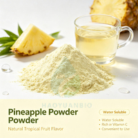 Poudre d'ananas biologique en vrac de qualité alimentaire, séchée par atomisation, pour boissons, pâtisseries et smoothies aromatisants