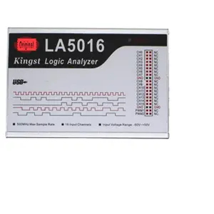 LA5016 USB Logic Analyzer 500M מקסימום קצב דגימה, 16 ערוצים, 10B דגימות, MCU,ARM,FPGA באגים כלי, אנגלית תוכנה