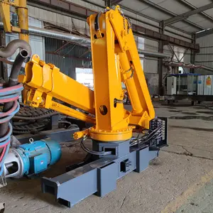 3000kg 5000kg 6000kg Truck Mounted Cranes Folding Arm 3ton 5ton 6ton 8ton 10ton Knuckle Boom Hydraulic Ship Crane For Sale