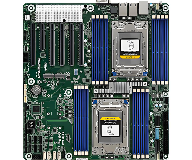 New Original AsRock Rack ROME2D16-2T EEB Server Motherboard Dual Socket AMD SP3 (LGA4094) EPYC 7002 series Dual 10G.