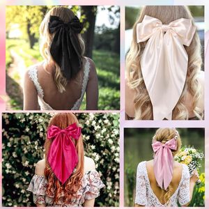 Nouveauté 2025 Pince à cheveux en tissu avec nœud en ruban, pince à ressort pour chignon, accessoires capillaires pour femme - Product Image 2