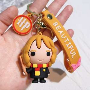 พวงกุญแจพลาสติก PVC รูปการ์ตูน แฮร์รี่ รอน เฮอร์ไมโอนี่ โวลเดอมอร์ กอลลัม แบบ 3 มิติ น่ารัก สำหรับผู้ชายและผู้หญิง - Product Image 3