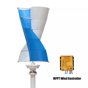 5KW垂直轴风力发电机48V/96v太阳能替代能源系统螺旋模型风力混合系统