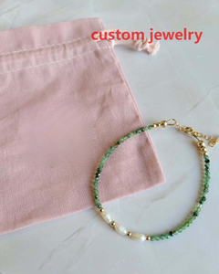 Joyería <span class=keywords><strong>de</strong></span> Perlas Personalizada, Pulseras <span class=keywords><strong>de</strong></span> Perlas <span class=keywords><strong>de</strong></span> Agua Dulce y Aguamarina, Joyería Chapada en <span class=keywords><strong>Oro</strong></span>, Venta al Por Mayor - Product Image 2