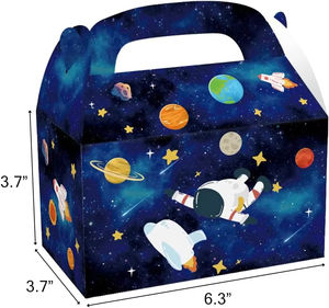 A-mazon Space Planet Sun Jupiter Rocket Space Party Caja <span class=keywords><strong>de</strong></span> papel <span class=keywords><strong>de</strong></span> cartón blanco <span class=keywords><strong>de</strong></span> mano Caja <span class=keywords><strong>de</strong></span> regalo - Product Image 3
