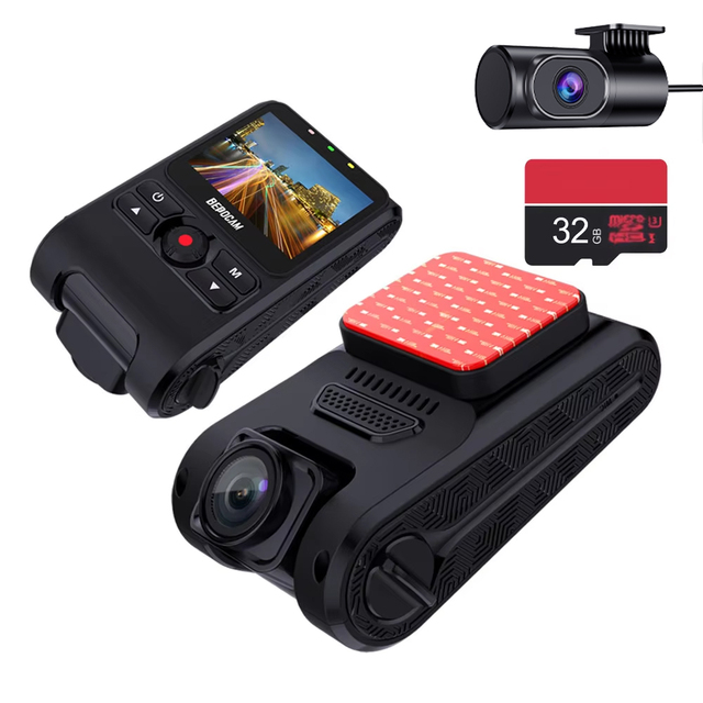 1080p HD Front and Rear Dash Cam 2'' 170 Angle Driving Recorder Parking Monitor Night Vision Waterproof Car Black Box ZD06+32G