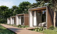 Rumah baja ringan Villa rumah baja kecil bingkai Trailer casing persiapan Villa