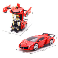 Gran oferta 1:18 Control remoto 2 en 1 transformar RC coche Robot 6 canales Control experto regalo perfecto para niños