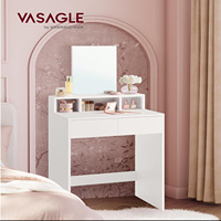 Coiffeuse de luxe moderne avec miroir lumineux ultra-clair professionnel, table de maquillage pour salon