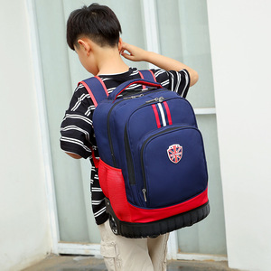 British Style Schoolbag 18 In 20-36L Trolley <b>Backpack</b> For Primary Students Unisex Lightweight With Multiple Pockets - Product Image 2
