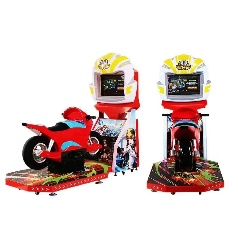 Modische Kinder-Motorrad-MotoGP-Simulator-Überholungs-Arcade Rennspielgerät zu verkaufen in Unterhaltung