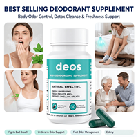Désodorisant chlorophylle capsules végétaliennes soutien immunitaire odeur fraîche odeur corporelle peau magique pour adultes