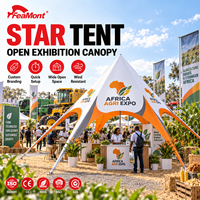 Tente publicitaire modulaire ignifuge FEAMONT Star Canopy pour salon automobile, exposition automobile, stand de foire commerciale, fabrication directe OEM