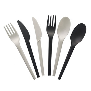 Juego de Cubiertos Desechables Ecológicos de CPLA de 6.5 Pulgadas, Resistentes, Cuchara, Tenedor, Cuchillo, Compostables, para Hostelería, Aerolíneas y Restaurantes - Product Image 4