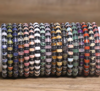 Grenzüberschreitendes Imperial Stone Spacer Bead Unisex-Armband im europäisch-amerikanischen Bohemian-Stil mit Eisen-Abstandshaltern und elastischem Faden