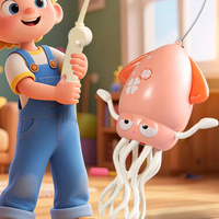 Jouet de Décompression Électronique pour Enfants, Pieuvre Magique Dansante Électrique à Capteurs, Évitant les Obstacles Automatiquement