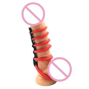 <span class=keywords><strong>Precio</strong></span> de fábrica 6 juntas tóricas con erección de pene de cuero PU para hombres Juguetes sexuales Retraso de eyaculación Anillo de pene elástico y de ajuste cómodo para hombre - Product Image 2