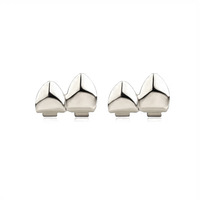 Meilleures ventes : Ensemble de 3 grillz hip-hop pour dents, doublement polis, unisexe, bijoux de scène pour Halloween, vente en gros