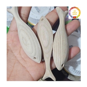 Pez de Madera Hecho a Mano, Artesanía Vietnamita, Escultura Rústica para Decoración de Pared, Tiendas de Souvenirs, Diseño Náutico para el Hogar - Product Image 6
