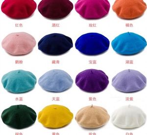Berets-ea001 en gros multicolore Design de mode femme fausse fourrure béret casquette plate, haute qualité adulte personnalisé béret chapeaux pour femmes - Product Image 2