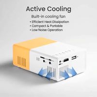 CatVision YG300 Mini projecteur de poche 1080P 100 ANSI Lumens LCD LED Portable 1500:1 pour Home Cinéma Intérieur Extérieur