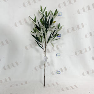 <span class=keywords><strong>LO</strong></span>-بالجملة ديكور منزلي وحدث واقعي نبات زيتون صناعي مقاوم للأشعة فوق البنفسجية 5 شوكة فرع زيتون صناعي بالفواكه - Product Image 3