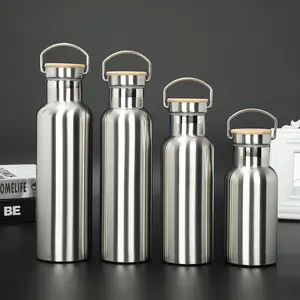 12oz 17oz 20oz 25oz 34oz Weithals trinkbare BPA-freie vakuum doppelwandige Metall-Edelstahl-Wasser flasche