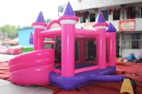 Château Gonflable Princesse, Château Gonflable pour Enfants, Combo Château Gonflable et Parcours d'Obstacles pour Enfants