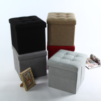 Pochette en lin de rangement vintage, repose-pieds pour meubles, vente en gros
