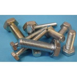 สกรูหัวหกเหลี่ยม Fe-Zn M12x40 สำหรับประกอบโลหะ - Product Image 1